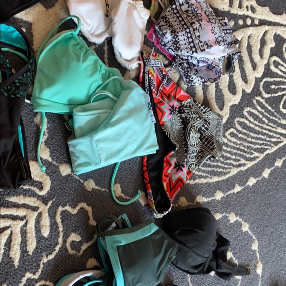 Bathing suit tops and bottoms- smalls/mediums